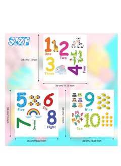 Number wall decals children number stickers alphabet ABC wall decals peel and stick animal number wall stickers educational classroom stickers for kids nursery bedroom living room playroom decorations - pzsku/Z5D45B362B3A161EE9CABZ/45/_/1708074590/4df665c3-b7eb-4d70-beca-2c437f0605f0