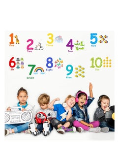 Number wall decals children number stickers alphabet ABC wall decals peel and stick animal number wall stickers educational classroom stickers for kids nursery bedroom living room playroom decorations - pzsku/Z5D45B362B3A161EE9CABZ/45/_/1708074611/e080b3dd-e8d3-4c19-811e-ab1f1390d39b