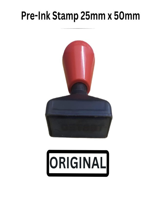 Monotech Enterprises Pre-Ink Stamp with Message Original (Black) - Image 1