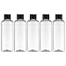Tekson Plastic Travel Bottles 34 oz Travel Size Containers for Shampoo Empty Mouthwash Bottles with Black Screw Cap 100ml Clear - Image 2