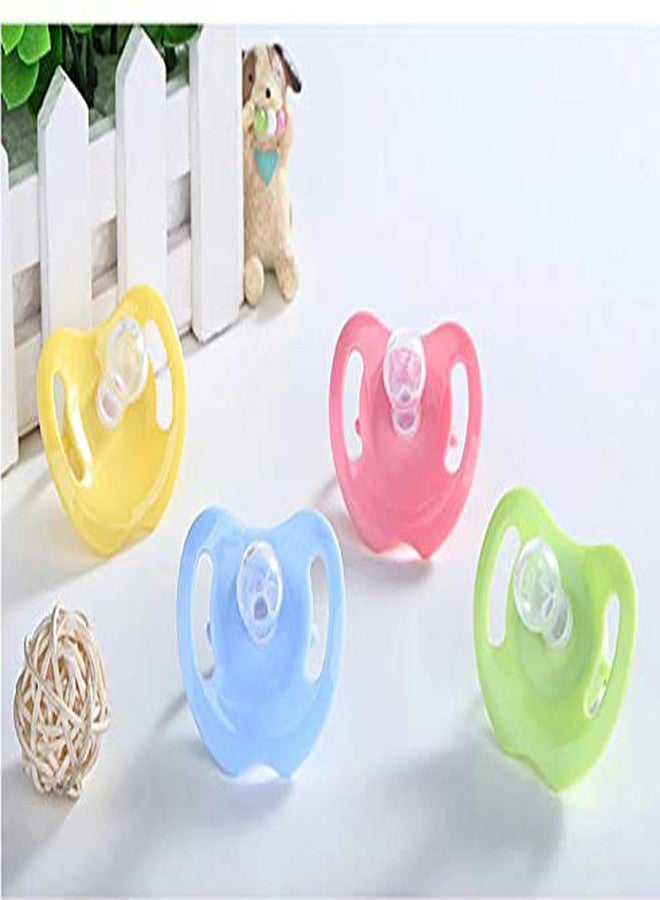 Joy Buzz Baby Pacifier Ultra Light Soft Silicone Nipple| BPA Free | Oral stimulatory | Teether | Pack of 4 | 0-6 Months + Kids (4) - Image 2