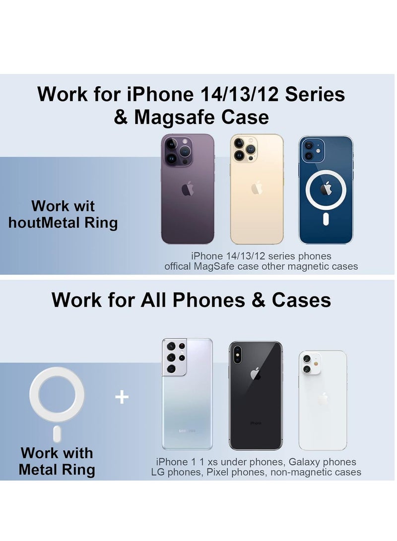 SYOSI حامل هاتف للسيارة، حامل سيارة مغناطيسي قابل للتعديل، دوران حر 360 درجة، قابل للطي لسيارة Tesla Model 3 X Y S، حامل هاتف لهاتف iPhone 12 13 14 وهواتف أخرى - Image 5