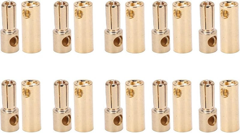 مقابس موز مطلية بالذهب مقاس 5.5 مم، موصلات 10 أزواج، نحاس عالي الدقة باستخدام التحكم الرقمي بالحاسب الآلي - Image 2
