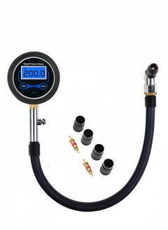 Lee Yon Digital Tire Air Pump Pressure Gauge Tester, Black  - Image 1