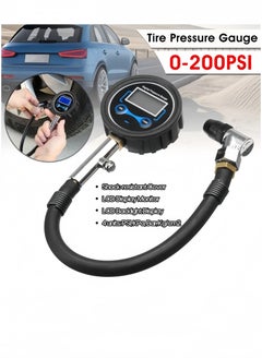 Lee Yon Digital Tire Air Pump Pressure Gauge Tester, Black  - Image 2