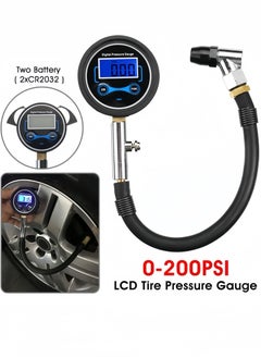 Lee Yon Digital Tire Air Pump Pressure Gauge Tester, Black  - Image 3