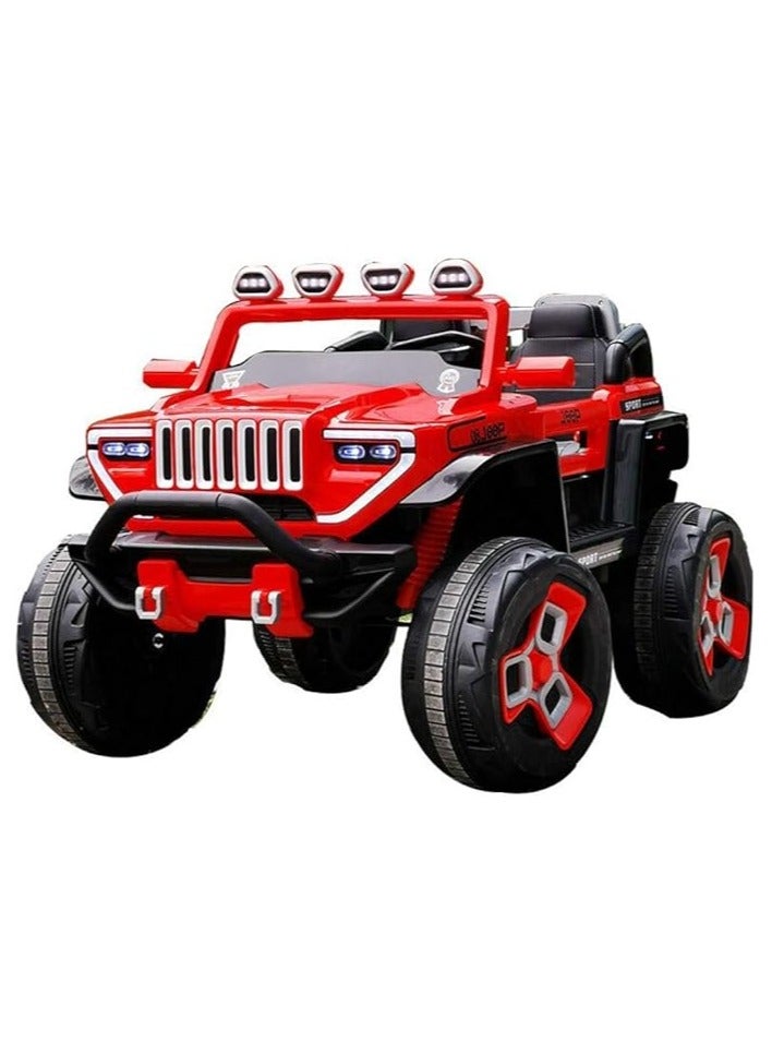 AL BADER ALBADER  Electric Car For Children12v  Can Ride Off-Road Vehicles Double Queen with Remote Control Toy Car Baby Can Sit, Music - A Powerful Four-Wheel Drive, For  Kids 2-10 Years - Image 1