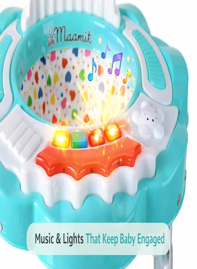 Maanit Walker with Foldable,Cushion Seat | Activity Walker for Baby with Musical Toy Bar | Walker Boys and Girls (Green) - Image 4