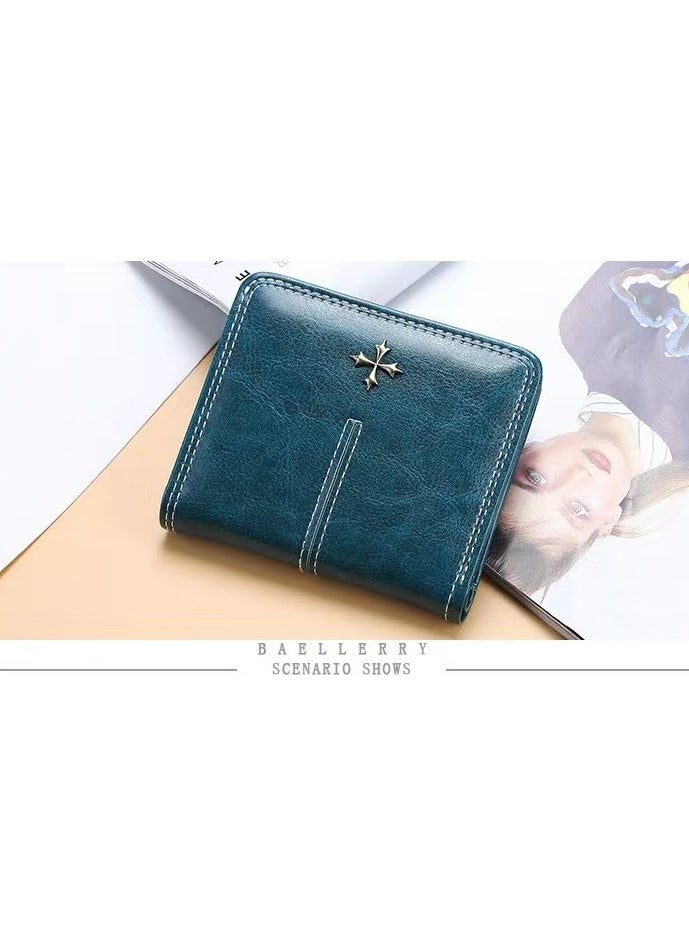 baellerry - Leather Wallet Blue - Image 1