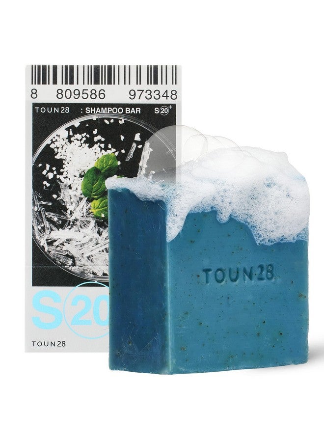 TOUN28 Anti-dandruff Natural Organic Vegan Cooling Biotin Shampoo Bar w/Centella Asiatica, Sea Salt & Menthol for Oily Scalp & Damaged Hair, Paraben Sulfate Silicone Free Bar Soap Korean Haircare - Image 1