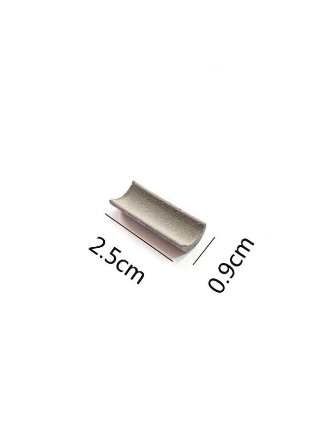 null - Miniature Building Blocks Model For Children's Diy Construction Toy Real Brick Tile Small House Architecture Handmade Toy-Color:U-shaped Tile Small - Image 1