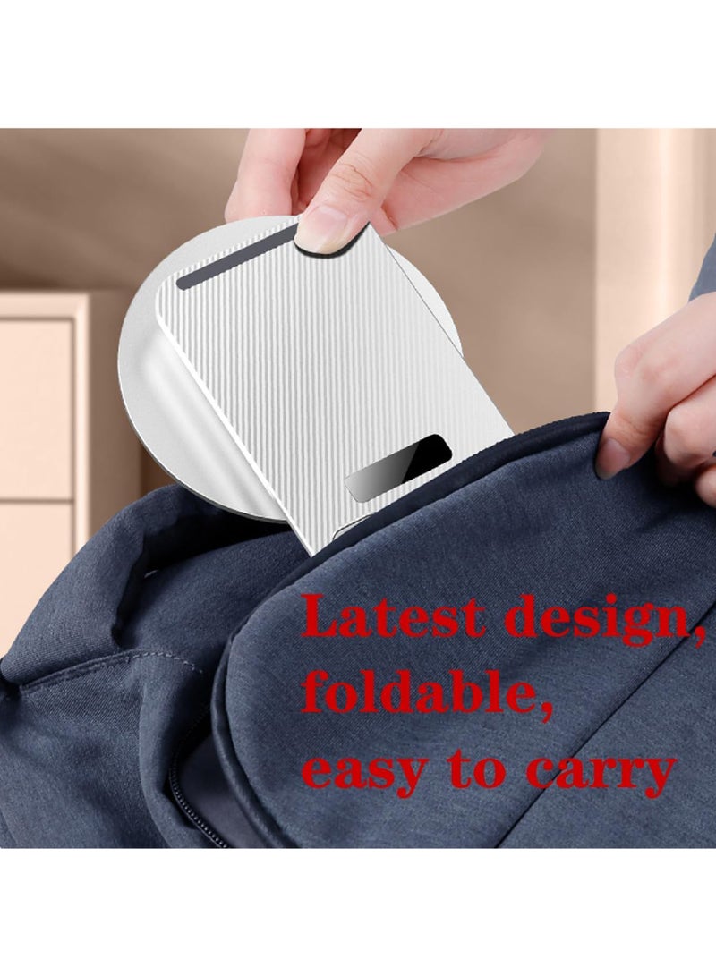 Rock Pow Phone Stand Holder for Desk Cellphone Stands Holders Desktop 360 Rotatable Height Adjustable Foldable Cell Phone Stand for Recording Charger Compatible with iPhone Samsung and Other Phone  - Image 4