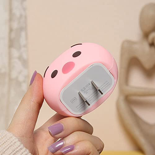 VNJ ACCESSORIES Protective Charger Case for iPhone 18W 20W iPhone 17 16 15 14 13 12 11 Pro Max Charging Cable Charger Protective Cover Data Cable Protective Sleeve-PIJIE Pig Multicolor - Image 3