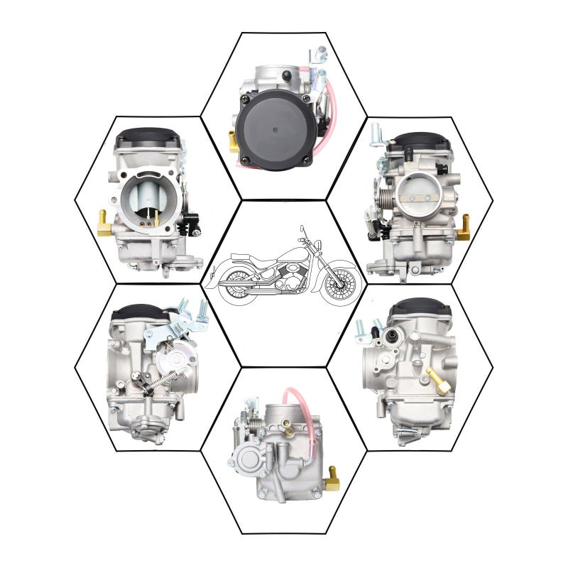 Czsmbt CV40 Carburetor Replacement for Harley Davidson Sportster 1200 XLH1200 Sportster 883 XL883 1998-2016 / Softail 1988-2017 / Dyna FXR FXD 1988-2016 / Touring 1988-2016 27490-04 - Image 2