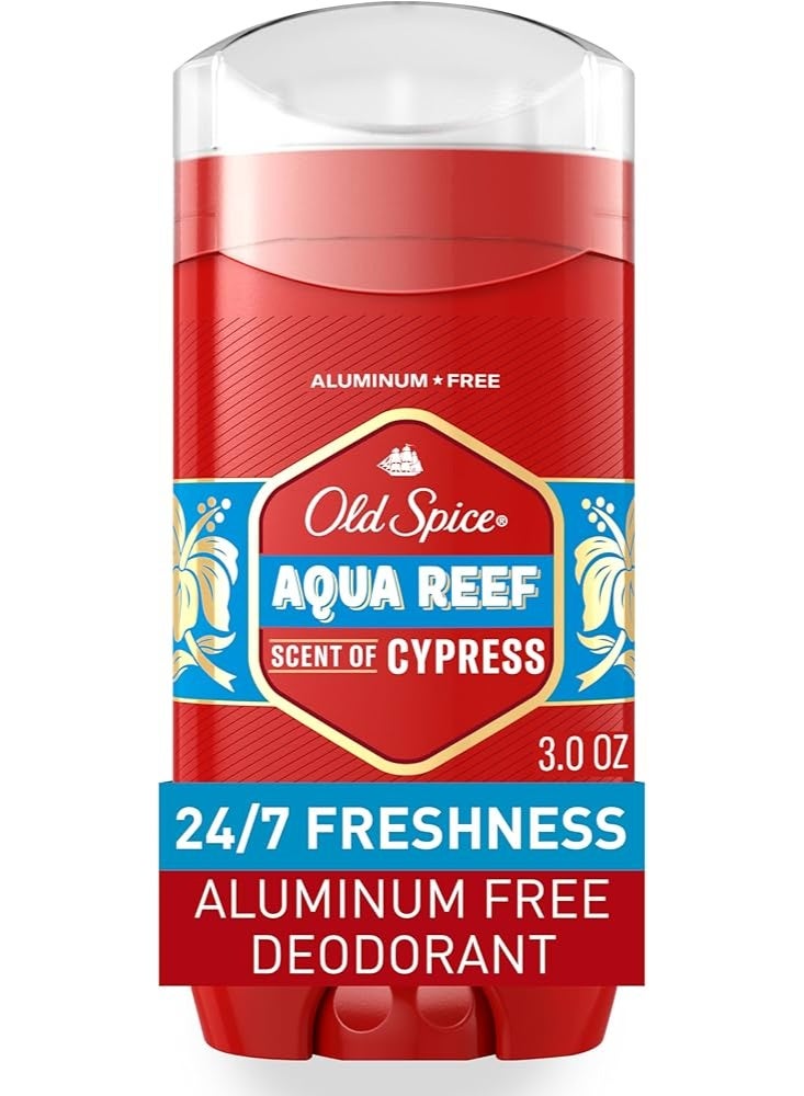 أولد سبايس مزيل العرق أكوا ريف بودي ستيك أولد سبايس للرجال خالٍ من الألومنيوم 85 جم