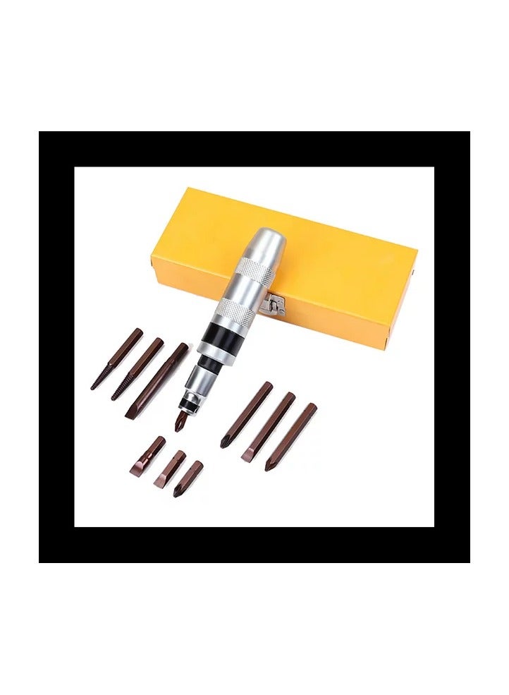 Impact Screwdriver 12 Pcs Set Industrial Grade Multifunctional Screwdriver Bits Screw Extractor For Repairing Driver Set  - Image 2