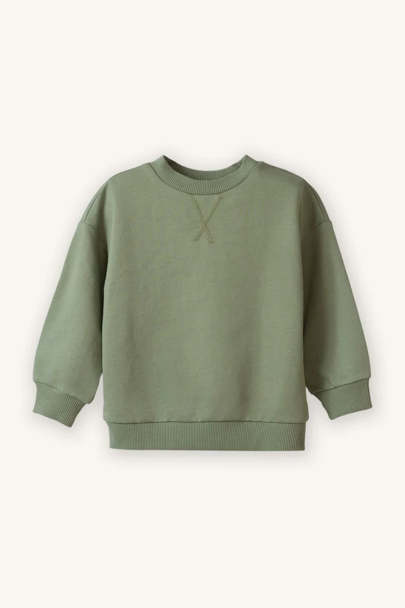 ديفاكتو Baby Boy Regular Fit Crew Neck Sweatshirt