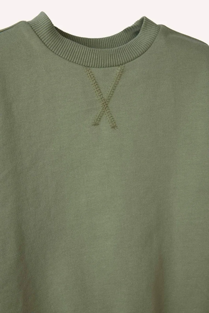 ديفاكتو Baby Boy Regular Fit Crew Neck Sweatshirt