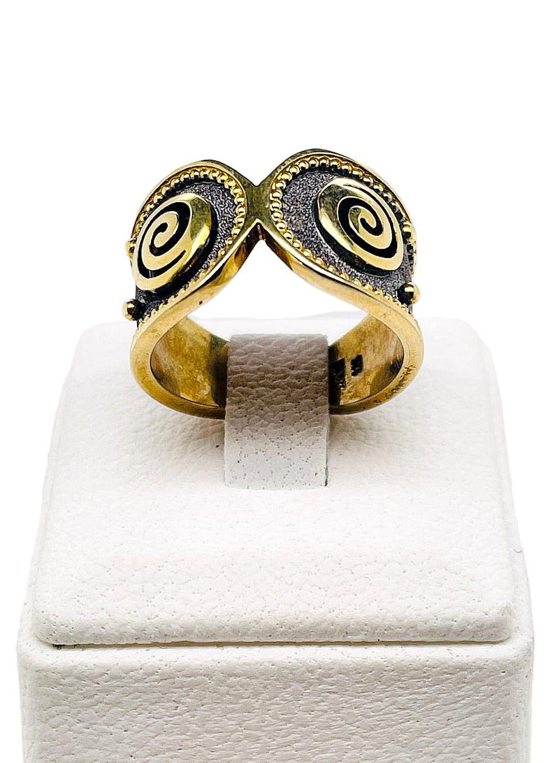 BTC ELLA - Silver Ring Gold Plated (SIL0556) - Image 2