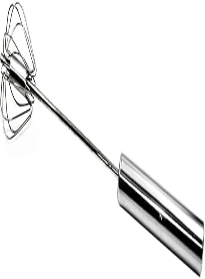 OR egg Whisk Works By Pressing 663 - Silver 