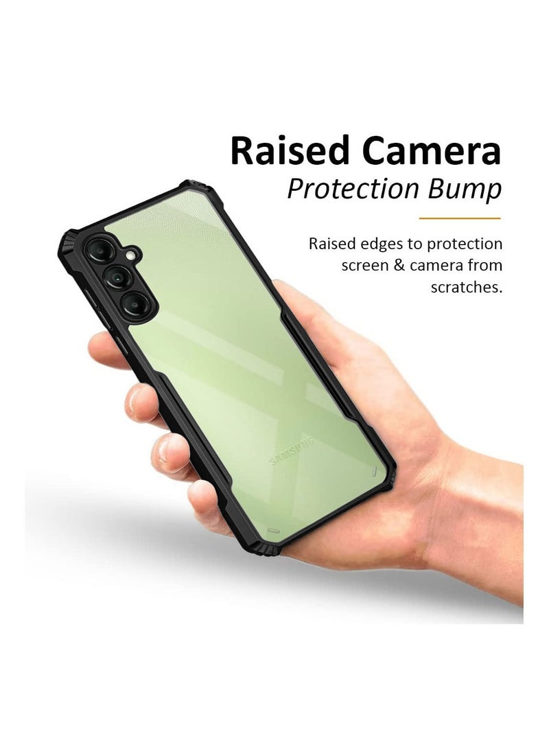 Wtech Samsung Galaxy A36 5G 2024 / Samsung Galaxy A56 5G 2025 Hybrid TPU Silicone with Raised Armour Bumpers Slim Case Cover - Black - Image 3