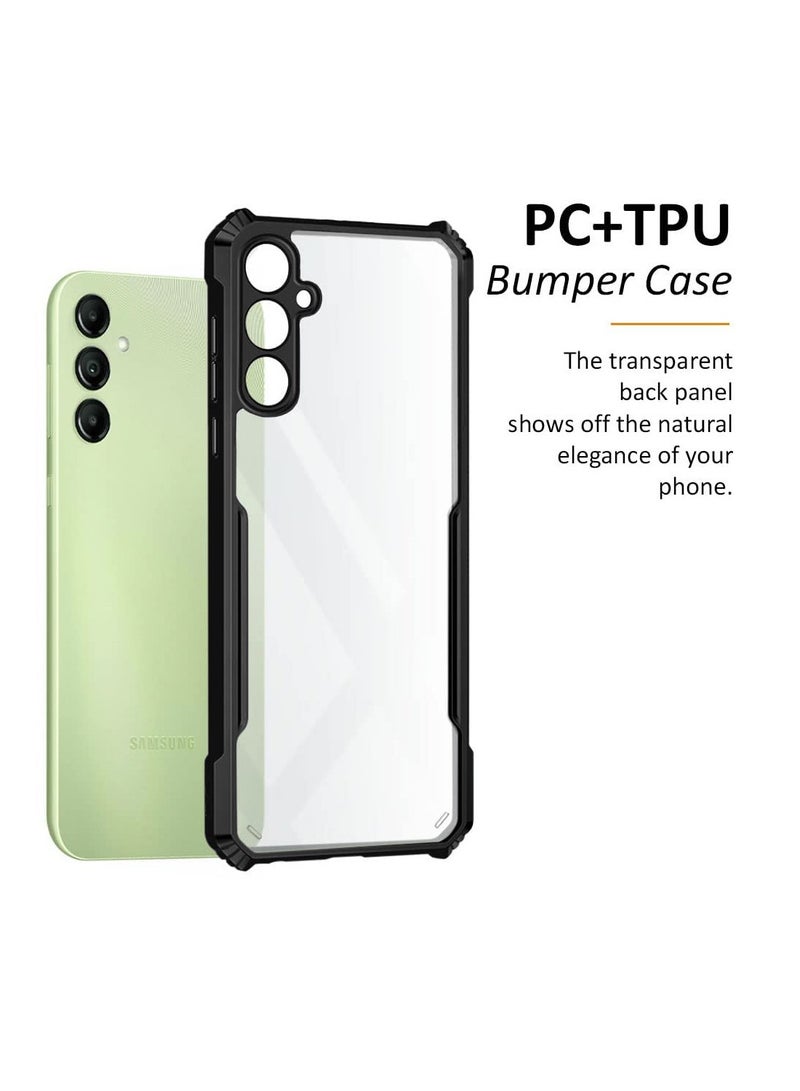 Wtech Samsung Galaxy A36 5G 2024 / Samsung Galaxy A56 5G 2025 Hybrid TPU Silicone with Raised Armour Bumpers Slim Case Cover - Black - Image 2