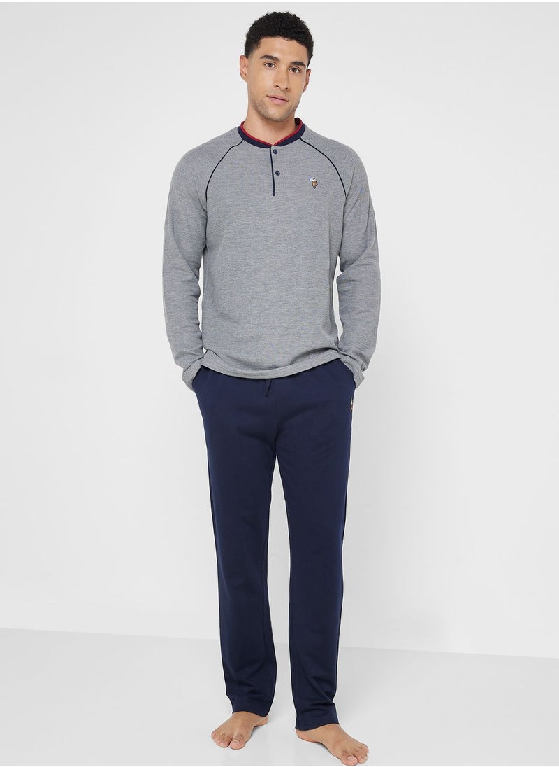 U.S. Polo Assn. - Crew Neck T-Shirt Pyjama Set - Image 1
