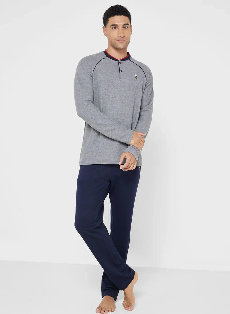 U.S. Polo Assn. Crew Neck T-Shirt Pyjama Set