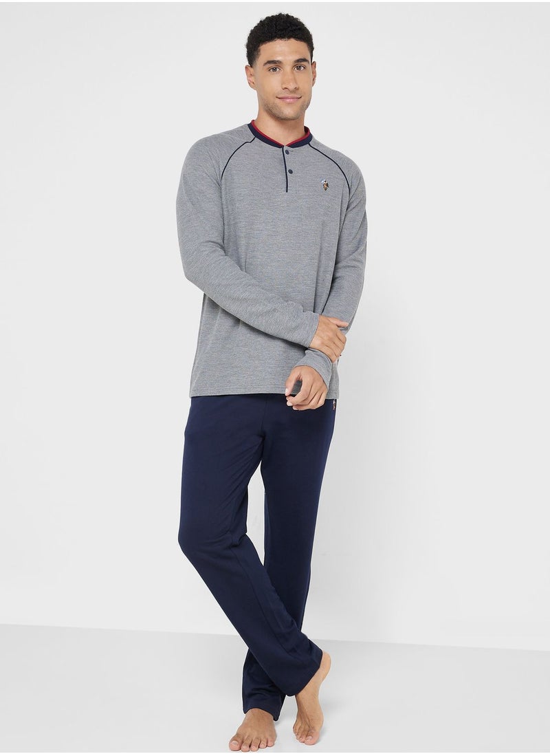 U.S. Polo Assn. - Crew Neck T-Shirt Pyjama Set - Image 1