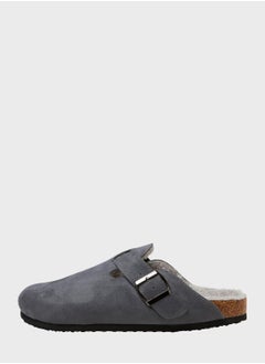 Buckle Mule Slippers