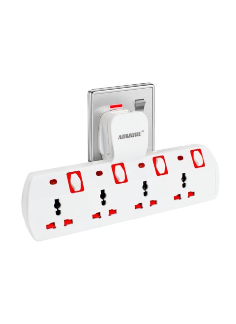 Multi Socket Power Adapter Multi-Plug Extension, Extender Wall 4 way T-shape Universal Wall Charger, Multiple Electrical Outlet Adaptor for Home, Office