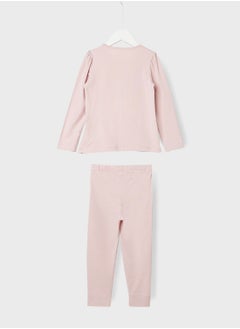 NAME IT Kids Pony Print Pyjama Set  - Image 2