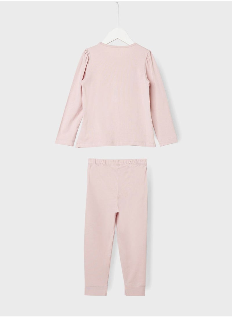 NAME IT Kids Pony Print Pyjama Set  - Image 2