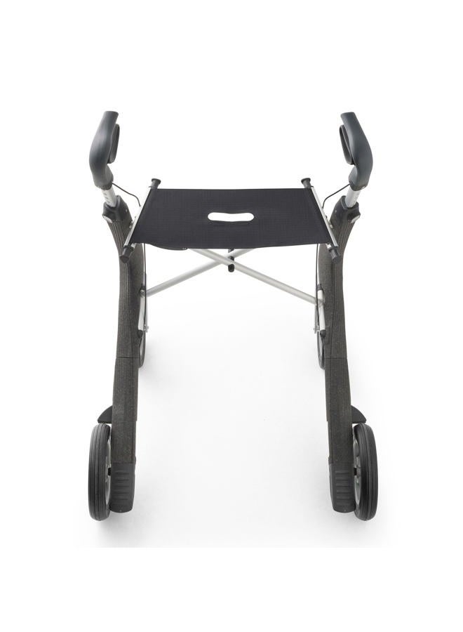 byACRE Nordic Pioneer - Versatile Lightweight Aluminium Rollator - Only 5.9 kg/for Indoor & Outdoor/Easy Folding with Integrated Seat (Granite Black) - Image 4