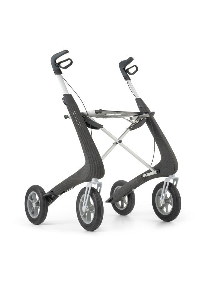 byACRE Nordic Pioneer - Versatile Lightweight Aluminium Rollator - Only 5.9 kg/for Indoor & Outdoor/Easy Folding with Integrated Seat (Granite Black) - Image 2