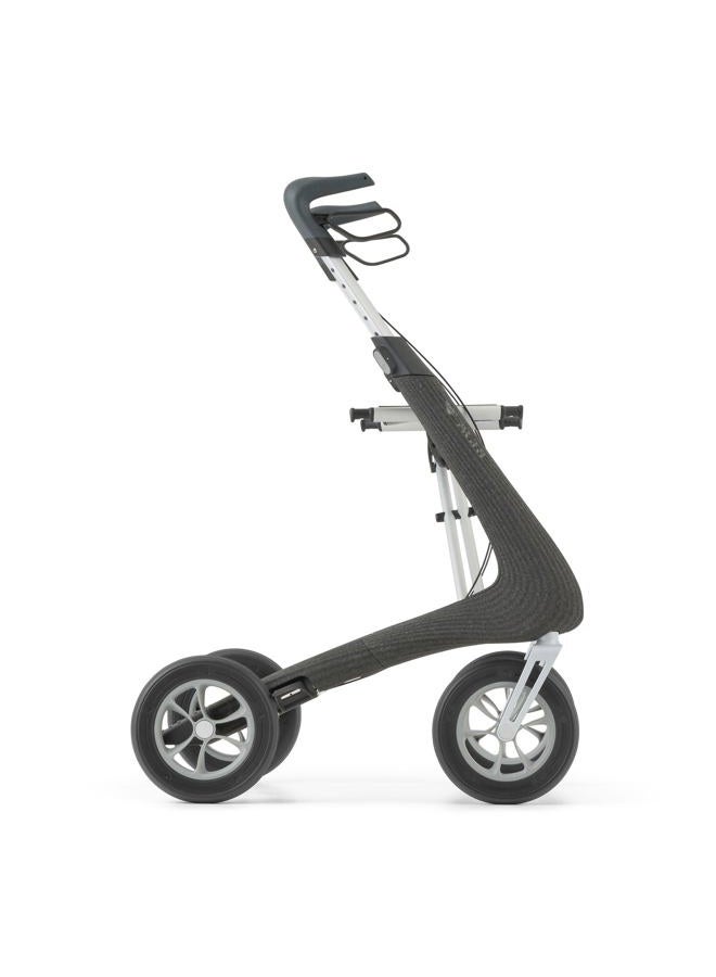 byACRE Nordic Pioneer - Versatile Lightweight Aluminium Rollator - Only 5.9 kg/for Indoor & Outdoor/Easy Folding with Integrated Seat (Granite Black) - Image 1
