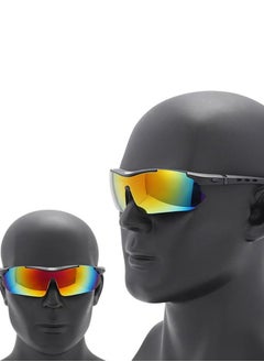 Generic Chielor Polarized Sports Sunglasses UV400 with 5 Interchangeable Lenses for Men & Women – Baseball, Driving, Fishing, Golf, Running, Cycling Glasses (Black)  - Image 5