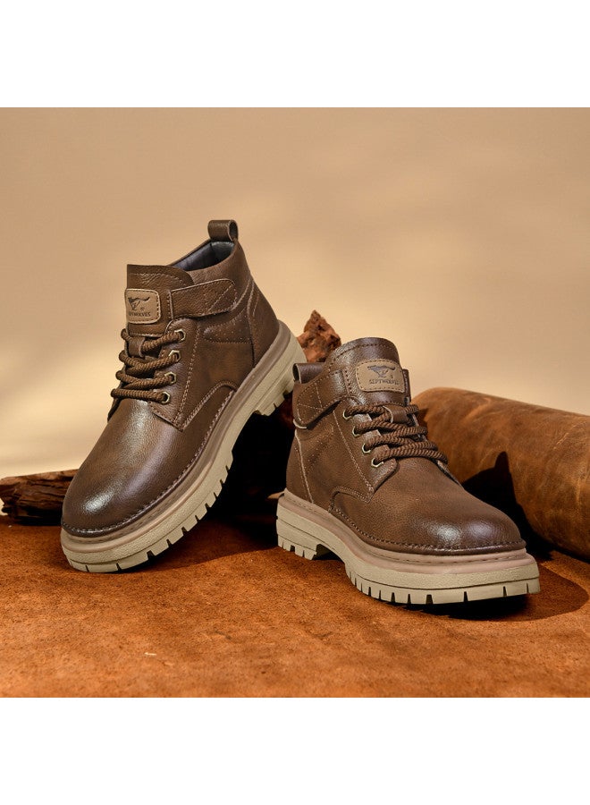 Septwolves Outdoor Martin】25-year Martin Boots For Men, Vintage Style Fashion Casual Boots, Comfortable Outdoor Men's Boots For Travel - Image 3