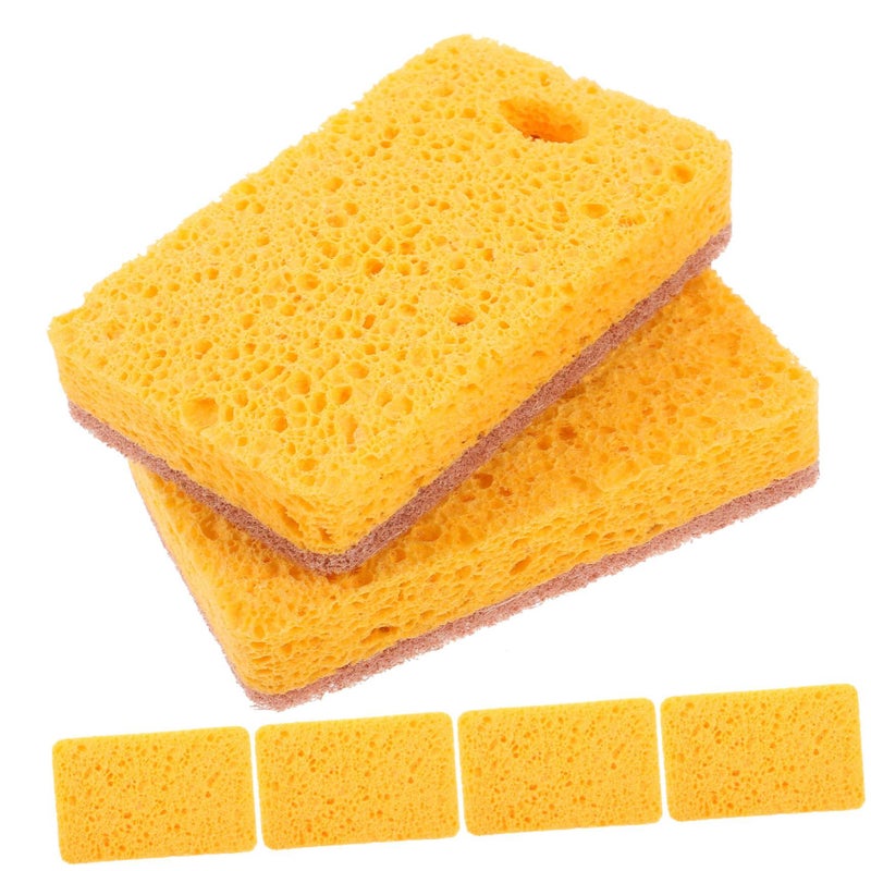 Reusable Sisal Scrub Sponges 6 Pack Multi Purpose Kitchen Cleaning Dishwashing Washable - Image 2