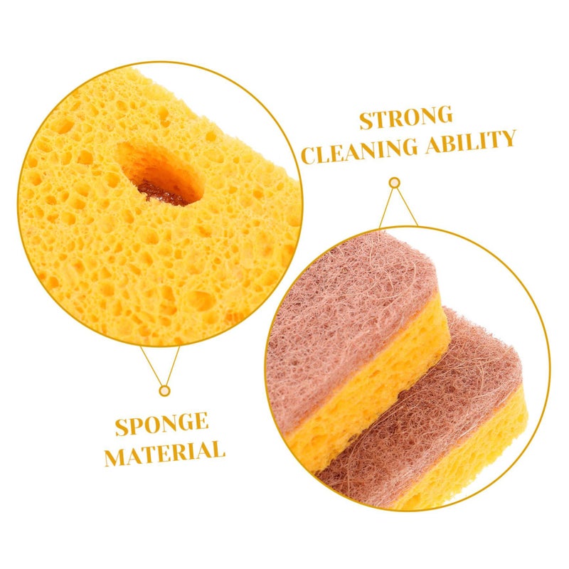 Reusable Sisal Scrub Sponges 6 Pack Multi Purpose Kitchen Cleaning Dishwashing Washable - Image 4