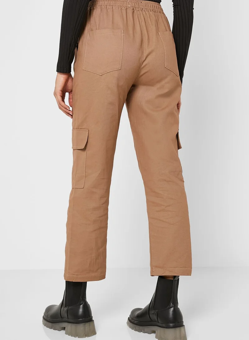 Ginger Cargo Pants With Pocket Detailing