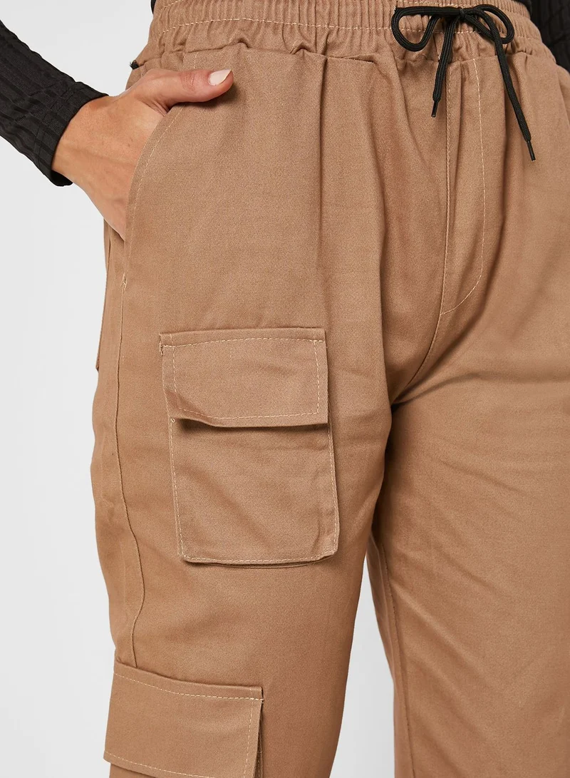 Ginger Cargo Pants With Pocket Detailing