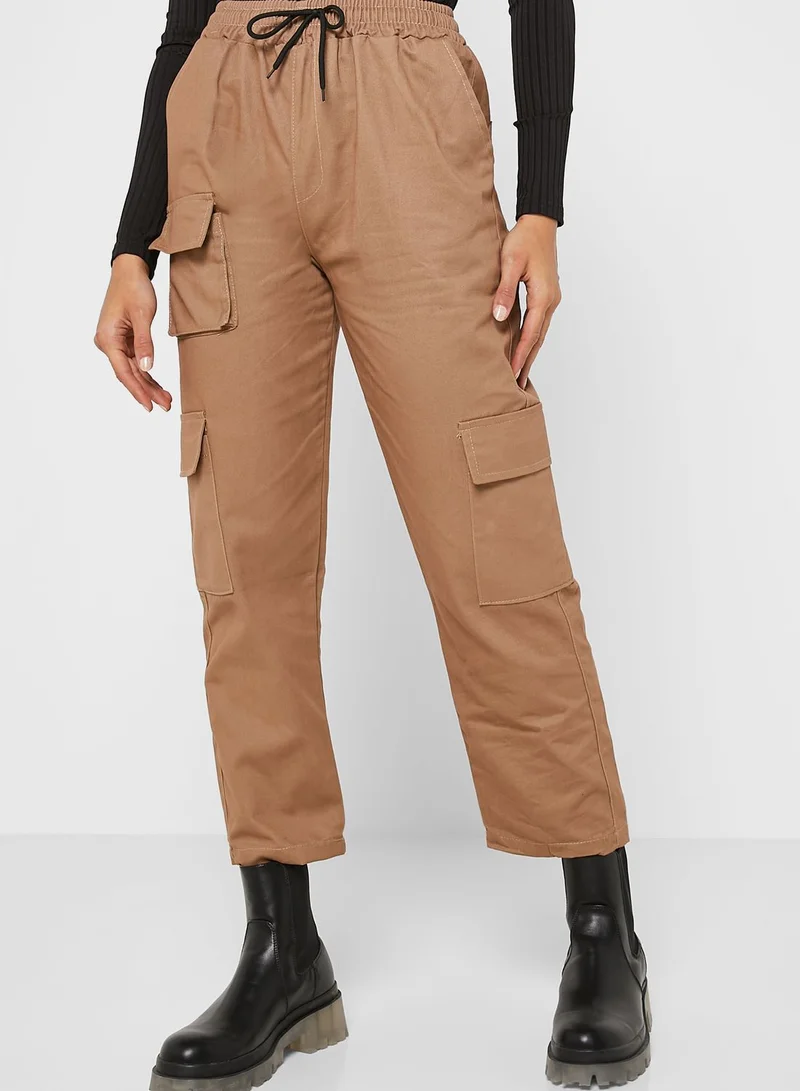 Ginger Cargo Pants With Pocket Detailing