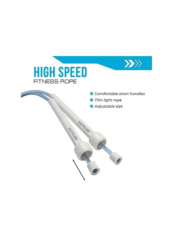 KETTLER - Speed Rope (Powder Blue, Pearl White) - 07361-500 (German Brand) - Image 2
