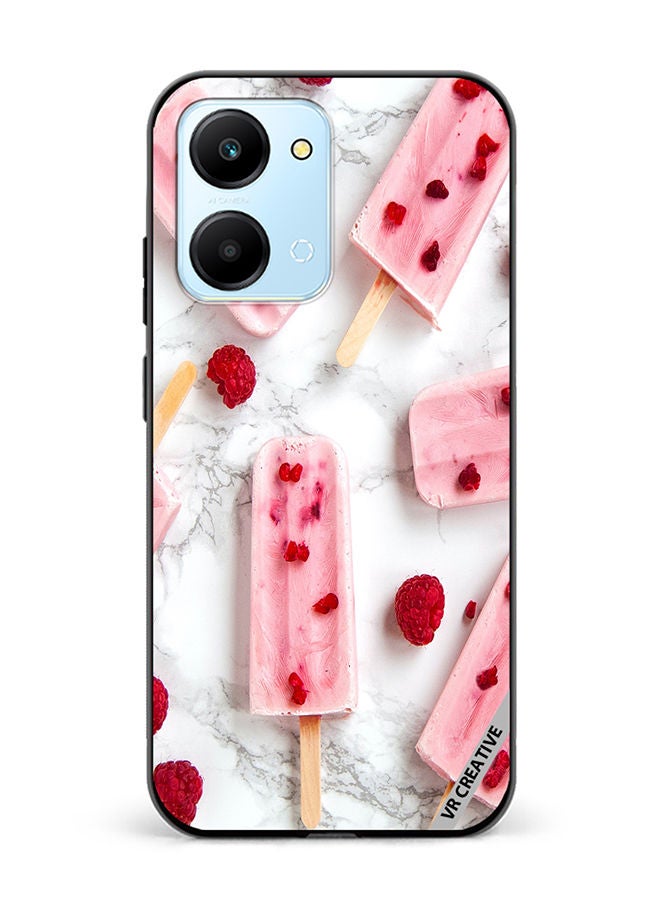 VR CREATIVE Protective Case Cover For Honor Play7T Gulabi Icecream Design Multicolour - Image 1