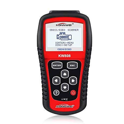 KONNWEI KW808 Auto OBDII Code Reader 2.8"Large Screen OBD2 Scanner with Full Diagnostic Scan Tool Functions Check Car Engine Light Fault Code Analyzer for All 1996 and Newer Cars with OBD II Protocol - Image 1