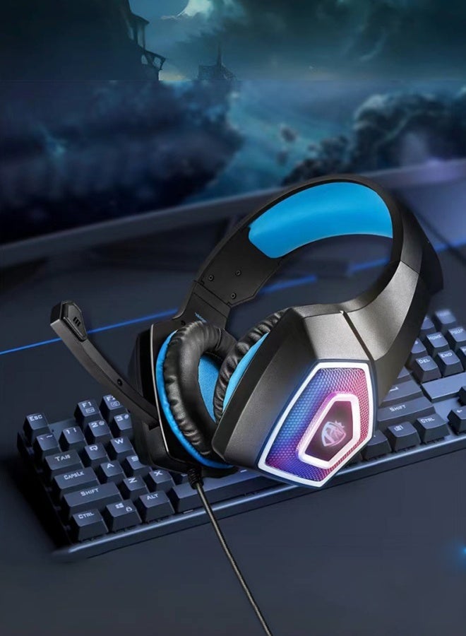 SoulBytes Gaming Headset Wired with Mic, LED Light, 7.1 Surround Sound, Soft Memory Earmuffs, Noise Cancelling Over-Ear - Compatible for PS4, PS5, Xbox One, Xbox Series, Nintendo Switch, PC - Image 5