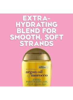 Ogx Set Of 2 Extra Strength Renewing + Argan Oil Of Morocco Penetrating Hair Oil Treatment Deep Moisturizing Serum For Dry Damaged & Coarse Hair Parabenfree Sulfatedsurfactants Free 3.3 Fl Oz  - Image 3