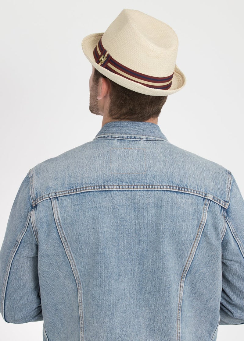 Peter Grimm Men's Standard Depp Natural Straw Fedora, XX-Large - Image 3