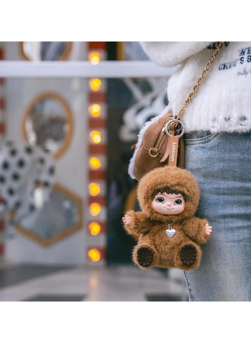 WAKUKU Fuzzy Trendy Fun Party Series Blind Box Cute wakuku Action Figure Mystery Box Plush Doll Bag Keychain Pendant (1 Pack) - Image 5